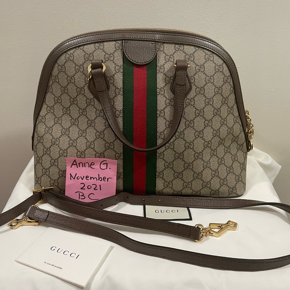 ♥️Gucci
beige Ophidia GG medium top handle bag♥️ - Picture 16 of 17